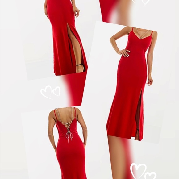 Trixxi Dresses & Skirts - ❤️ NWT Trixxi Red Rhinestone Bodycon Dress – Size 3 – Glam Formal Look!